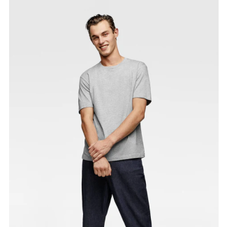 Basic Regular Fit T Shirt Grey-L