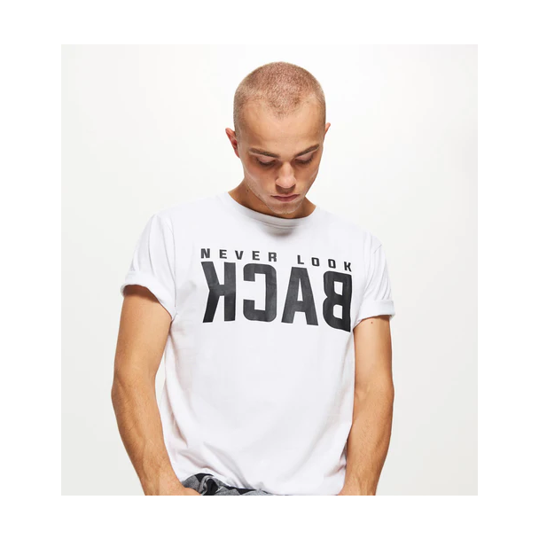 Vintage Skull Graphic T Shirt White